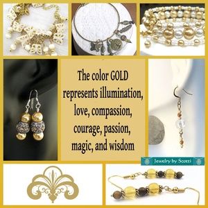 Handmade Gold Color Bracelets, Necklaces, Earrings